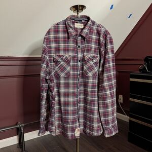 Denim & Supply Ralph Lauren Vintage Red and Blue Plaid Flannel Shirt